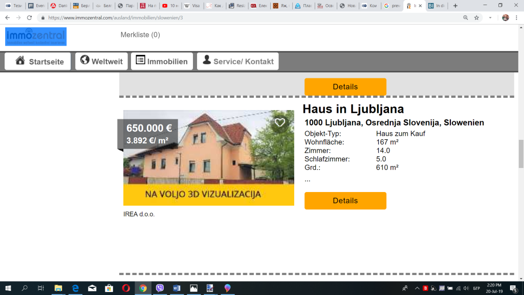 house for sale in Ljublijana